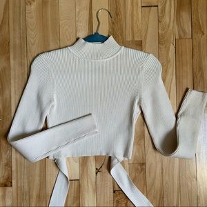 Zara Open Back Knit Sweater